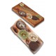 Čokoládová kolečka 4 ks + kakaové boby 4 ks Čokoládovna Troubelice Čokoládovna Troubelice