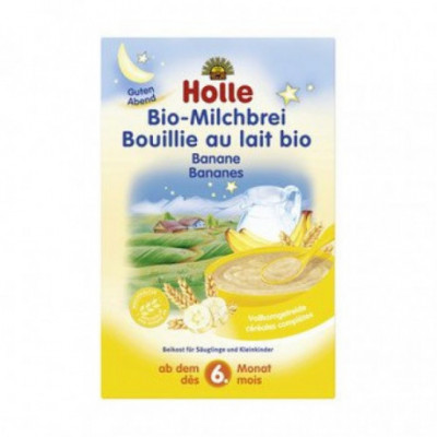 6 x Holle Bio Mléčná kaše banánová, 250g