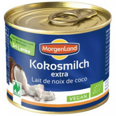 12 x Morgenland Bio Kokosové mléko, 200ml