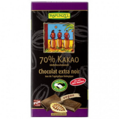 12 x Rapunzel Bio Hořká čokoláda 70%, 80g