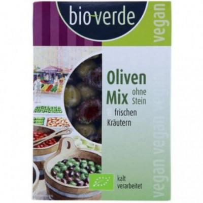 6 x BioVerde Bio Olivový Mix bez pecek, 150g