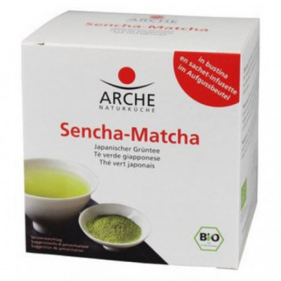 12 x Arche Bio Zelený čaj Sencha Matcha, 10 pytlíků