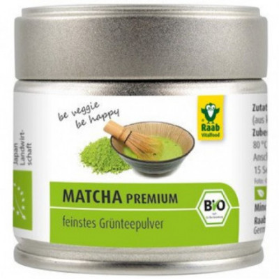 8 x Raab Bio Zelený čaj Matcha, 30g