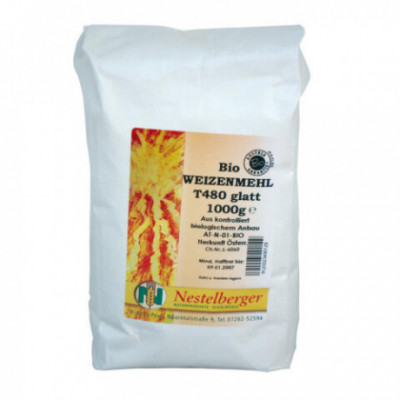 Nestelberger Bio pšeničná mouka T480 hladká, 1kg