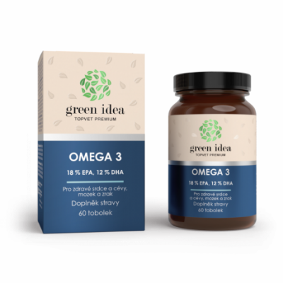 Omega 3 - 18% EPA, 12% DHA 60ks Topvet GREEN IDEA