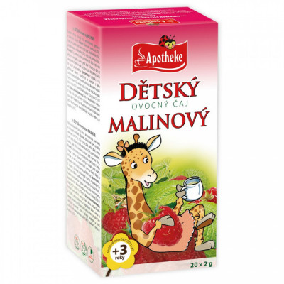 Dětský ovocný čaj MALINOVÝ 20x2g APOTHEKE - MEDIATE s.r.o.