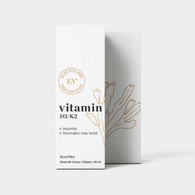 Rostlinný Vitamin D3/K2 30 ml Ecce Vita
