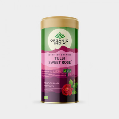 Tulsi sladká růže, plech 100 g Organic India