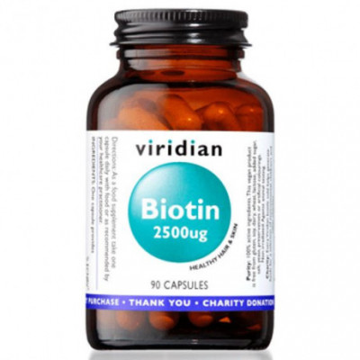 Biotin 2500ug 90 kapslí Viridian