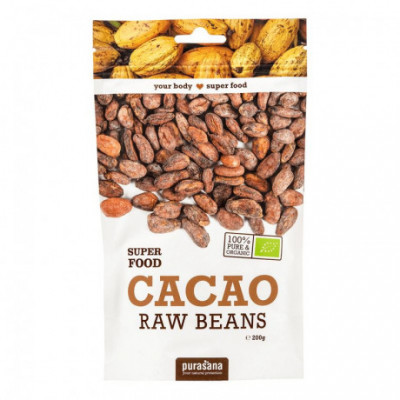 Cacao Beans BIO 200g (Kakaové boby) Purasana