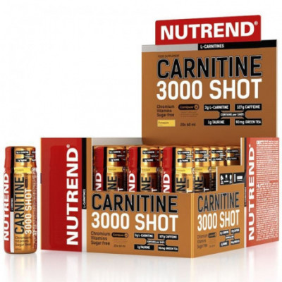 Carnitine 3000 Shot 20x60ml pomeranč Nutrend