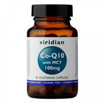 Co-enzym Q10 with MCT 100mg 30 kapslí (Koenzym Q10) Viridian