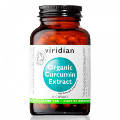 Curcumin Extract 60 kapslí Organic (Kurkumin) Viridian