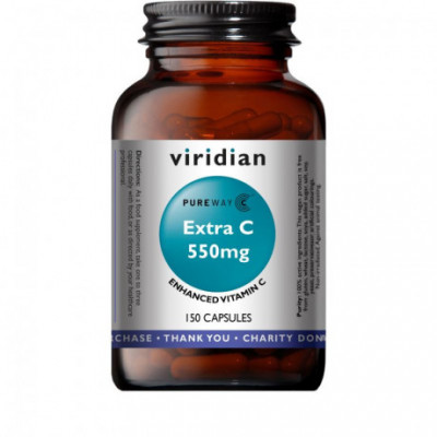 Extra C 550mg 150 kapslí (Vitamín C 550mg) Viridian