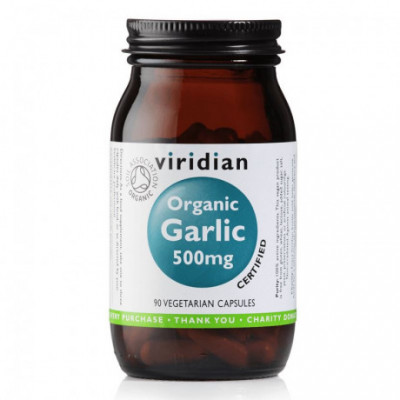 Garlic 500mg 90 kapslí Organic (Česnek) Viridian