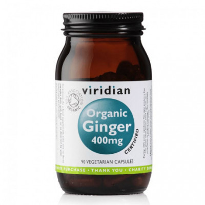 Ginger 400mg 90 kapslí Organic (Zázvor) Viridian