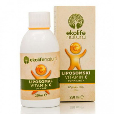 Liposomal Vitamin C 500mg 250ml pomeranč (Lipozomální...
