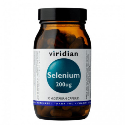 Selenium 200µg 90 kapslí (Selen) Viridian