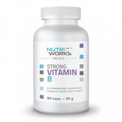 Strong Vitamin B 90 kapslí (Silný vitamín B) NutriWorks