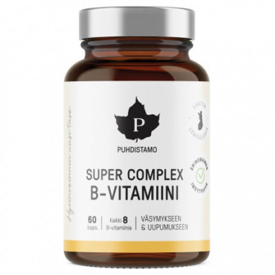Super Vitamin B Complex 60 kapslí Puhdistamo