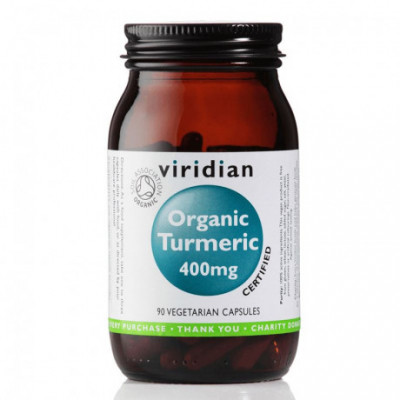 Turmeric 400mg 90 kapslí Organic (Kurkuma) Viridian