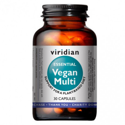 Vegan Multi 30 kapslí (Multivitamin pro vegany) Viridian