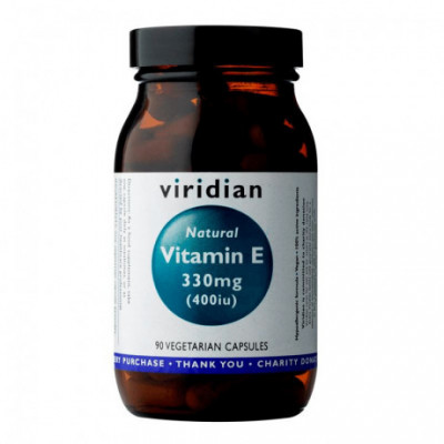 Vitamin E 330mg 400iu 90 kapslí Viridian