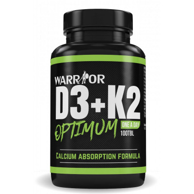 Vitamin D3 + K2 Optimum 100 tbl WARRIOR