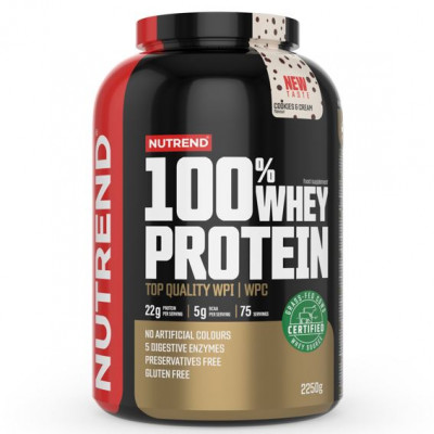100% Whey Protein 2,25kg NEW cookies cream