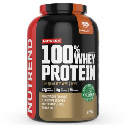 100% Whey Protein 2,25kg karamelové latté Nutrend