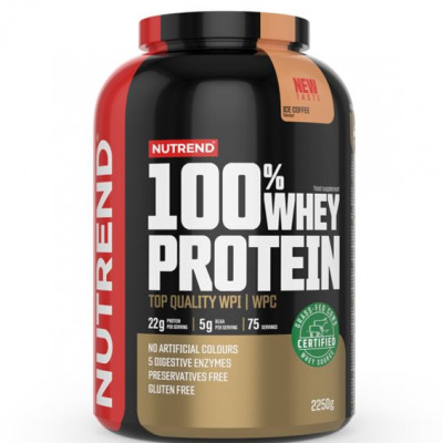 100% Whey Protein 2,25kg ledová káva Nutrend