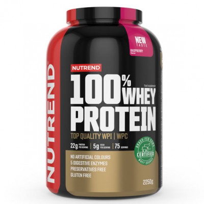 100% Whey Protein 2,25kg NEW malina