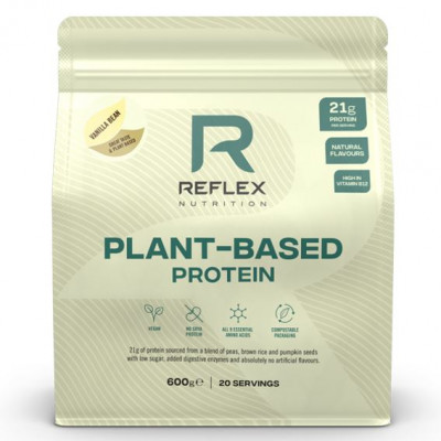 Plant Based Protein 600g vanilla bean + Šejkr 500ml ZDARMA