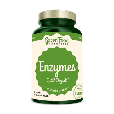 Enzymes Opti 7 Digest 90 kapslí GREENFOOD NUTRITION
