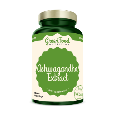 Ashwagandha Extract 90 kapslí GREENFOOD NUTRITION