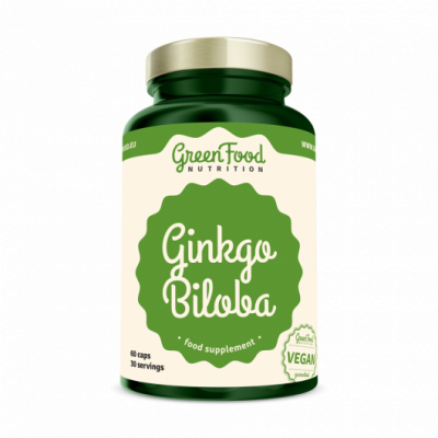 Ginkgo biloba 60 kapslí GREENFOOD NUTRITION