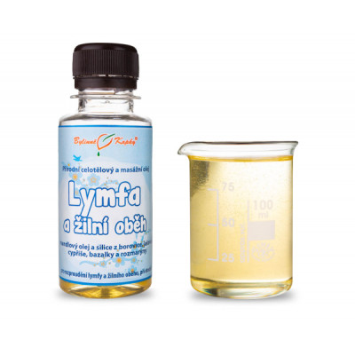 Lymfa a žilní oběh (otoky) - masážní olej celotělový...