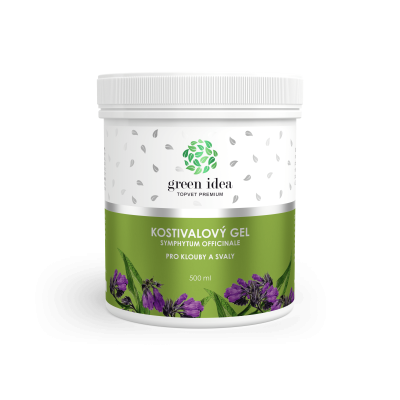 Kostivalový masážní gel 500ml Topvet GREEN IDEA