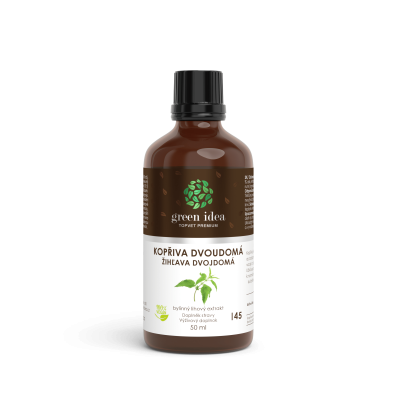 KOPŘIVA DVOUDOMÁ TINKTURA - KAPKY 50 ml Topvet GREEN IDEA