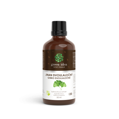 Jinan - Ginkgo biloba tinktura - kapky 50ml Topvet GREEN...