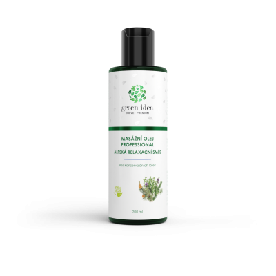 Alpská relax. směs mas. olej 200ml Topvet GREEN IDEA
