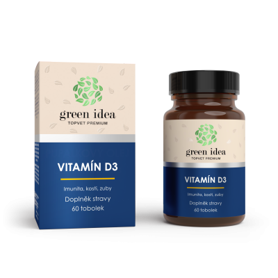 VITAMÍN D3 60 tbl. Topvet GREEN IDEA