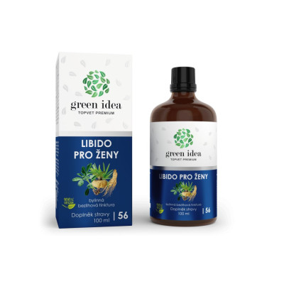 LIBIDO PRO ŽENY bezlihová tinktura 100 ml Topvet GREEN IDEA