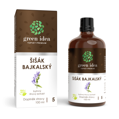 ŠIŠÁK TINKTURA - KAPKY 100 ml Topvet GREEN IDEA