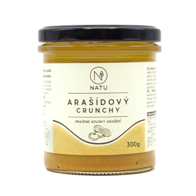 ARAŠÍDOVÝ KRÉM CRUNCHY 300 g NATU