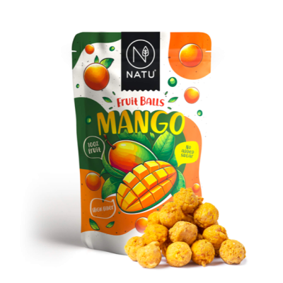 OVOCNÉ KULIČKY MANGOVÉ 90 g NATU
