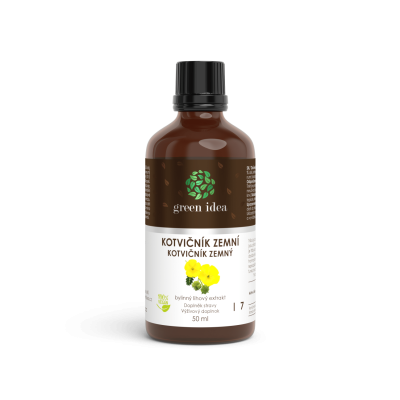 KOTVIČNÍK ZEMNÍ TINKTURA - KAPKY 50 ml  Topvet GREEN IDEA