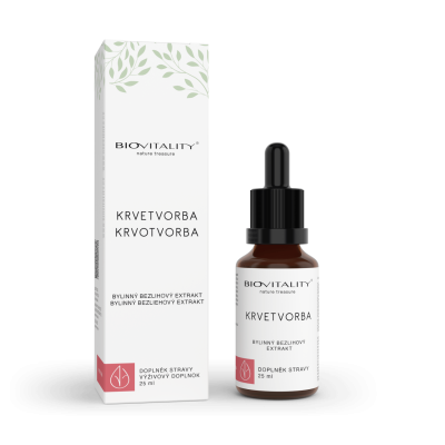 KRVETVORBA BEZLIHOVÁ TINKTURA - KAPKY 25 ml BIOVITALITY...