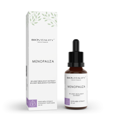 MENOPAUZA BEZLIHOVÁ TINKTURA - KAPKY 25 ml BIOVITALITY...