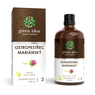 GREEN IDEA Ostropestřec tinktura - kapky 100ml